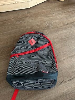 American Tourister/Disney NWOT Black & Red Striped Backpack